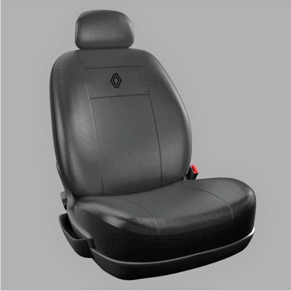 Fundas de ecocuero c/logo Renault